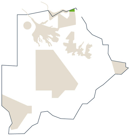 Karte/Map Botswana - chobe_river