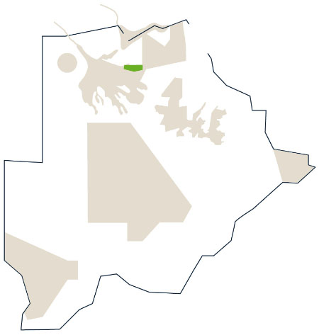 Karte/Map Botswana - khwai_private
