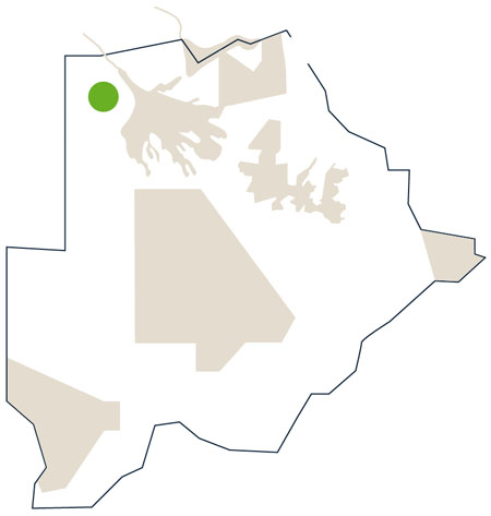 Karte/Map Botswana - tsodilo