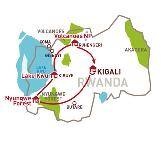 Karte zur Reise
