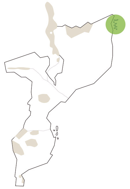Karte/Map Mosambik - quirimbas