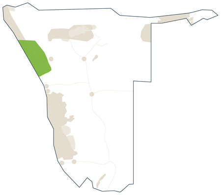 Karte/Map Namibia - damaraland