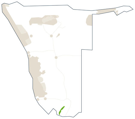 Karte/Map Namibia - fishriver