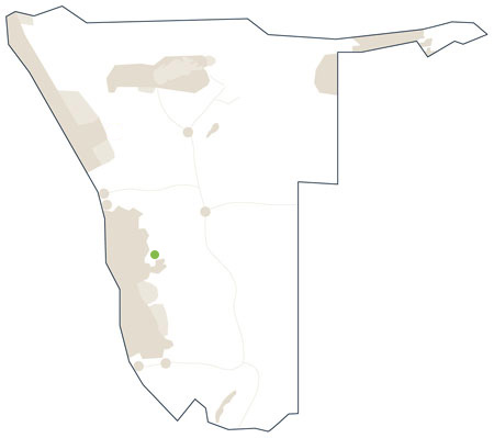 Karte/Map Namibia - solitaire