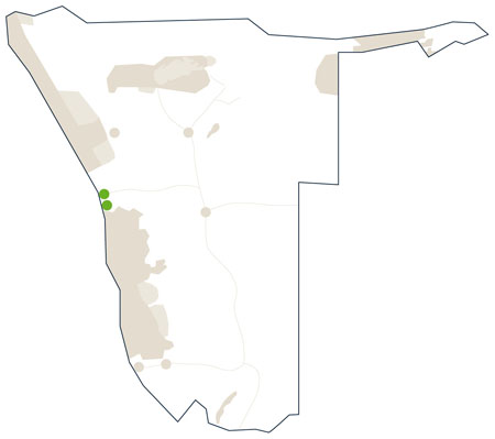 Karte/Map Namibia - swakopmund-walvisbay