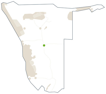 Karte/Map Namibia - windhoek
