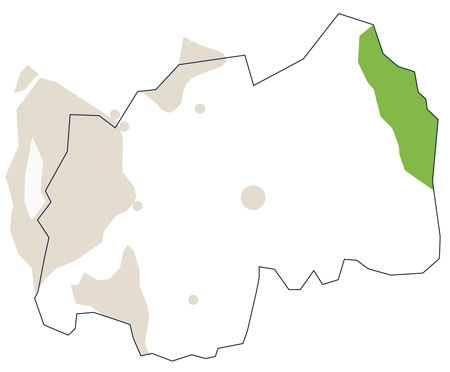 Karte/Map Ruanda - akagera