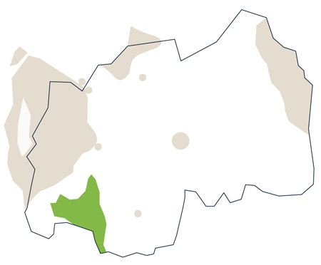 Karte/Map Ruanda - nyungwe