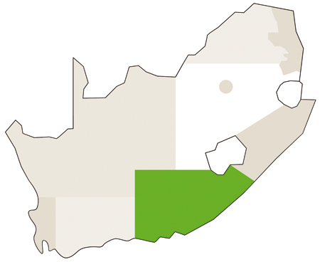 Karte/Map Südafrika - eastern_cape