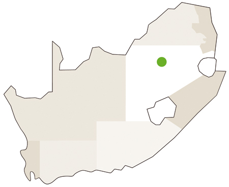 Karte/Map Südafrika - gauteng