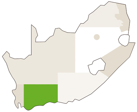 Karte/Map Südafrika - western_cape