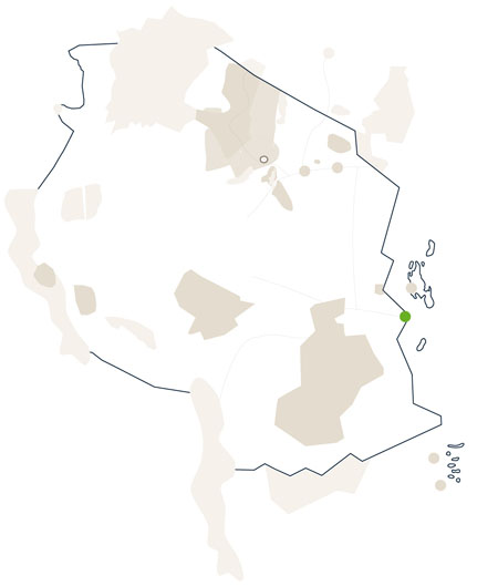 Karte/Map Tanzania - dar-es-salam