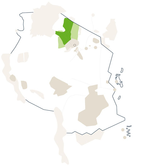Karte/Map Tanzania - serengeti