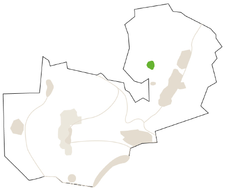 Karte/Map Zambia - bangweulu