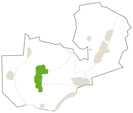 Karte/Map Zambia - kafue